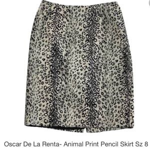 Animal print skirt